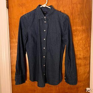 J. Crew denim button-down shirt size S
